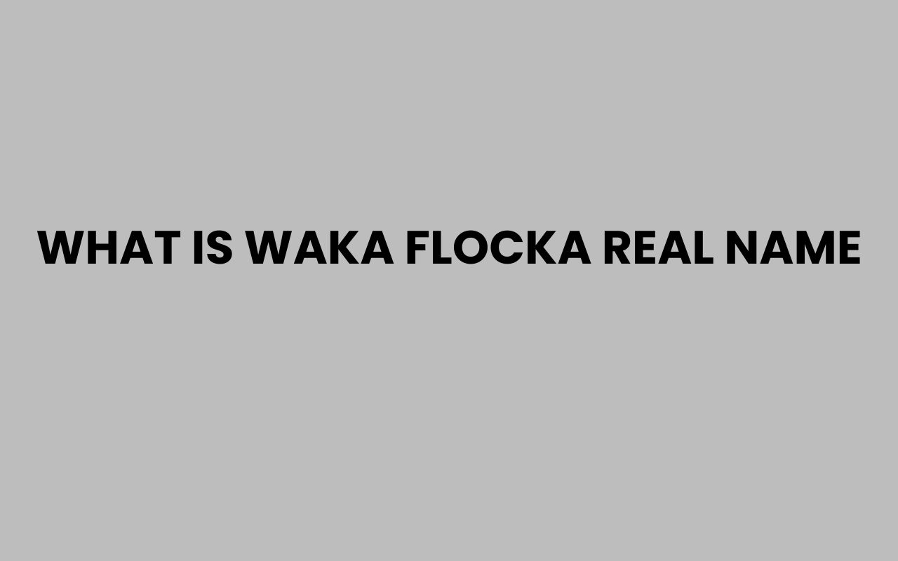 what is waka flocka real name