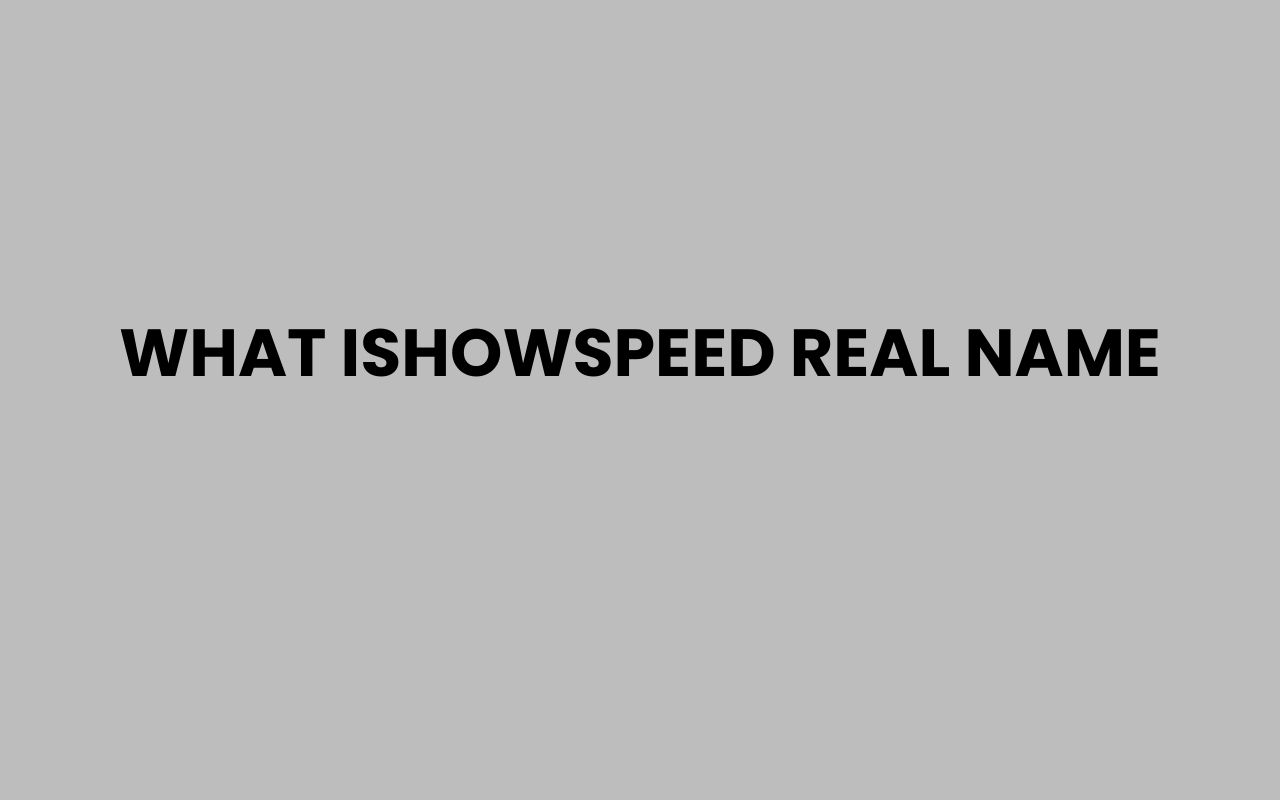 what ishowspeed real name