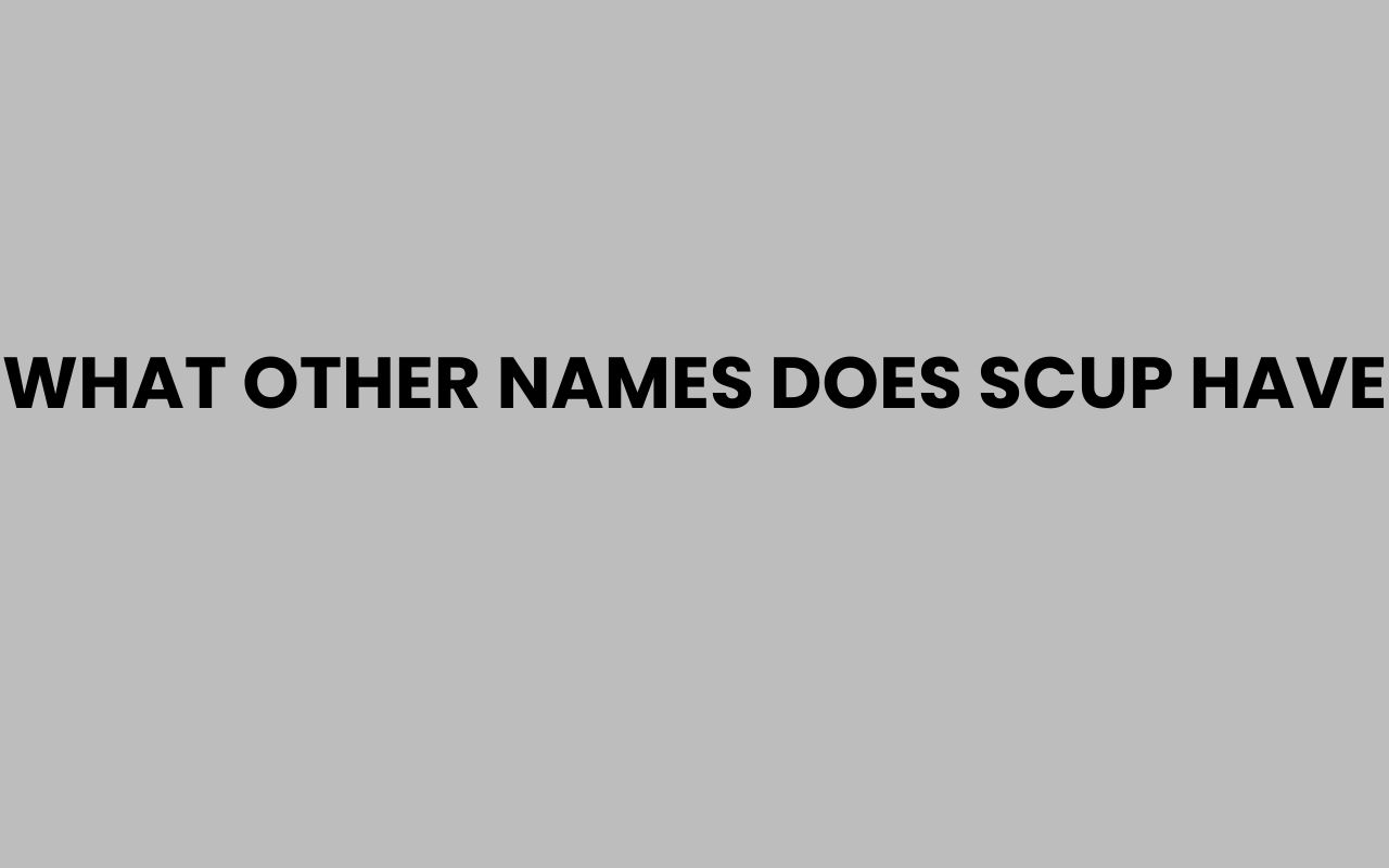 what other names does scup have