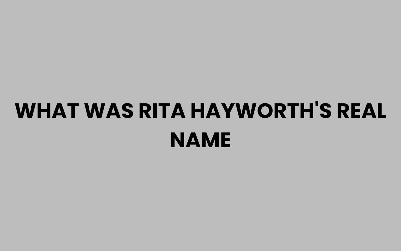 what was rita hayworths real name
