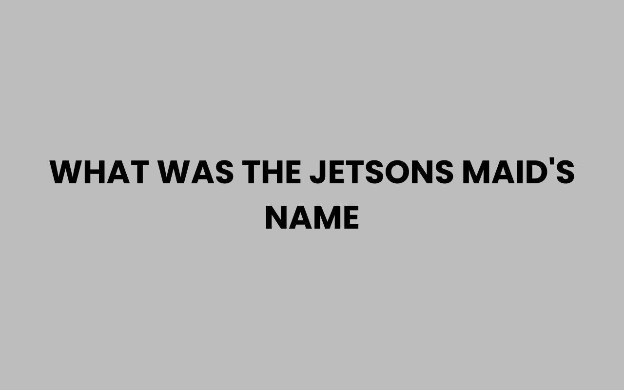 what was the jetsons maids name