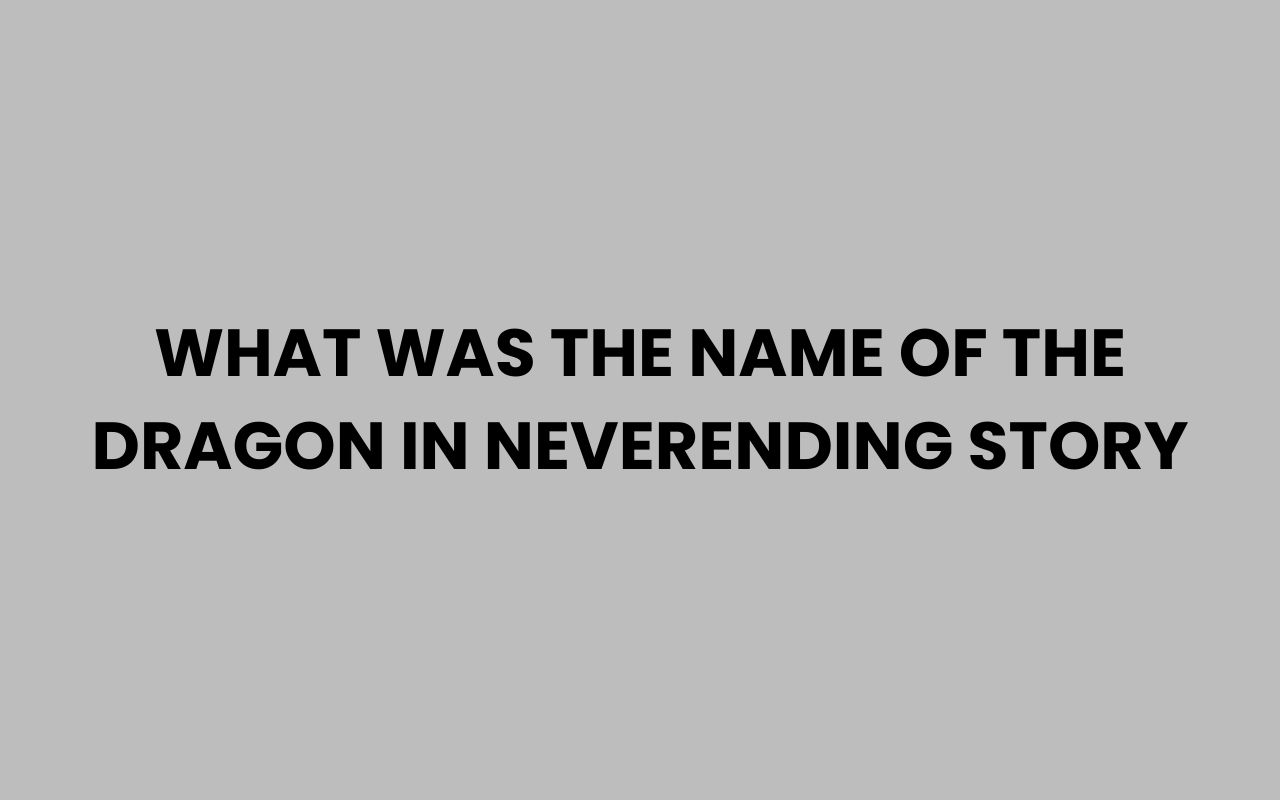 what was the name of the dragon in neverending story