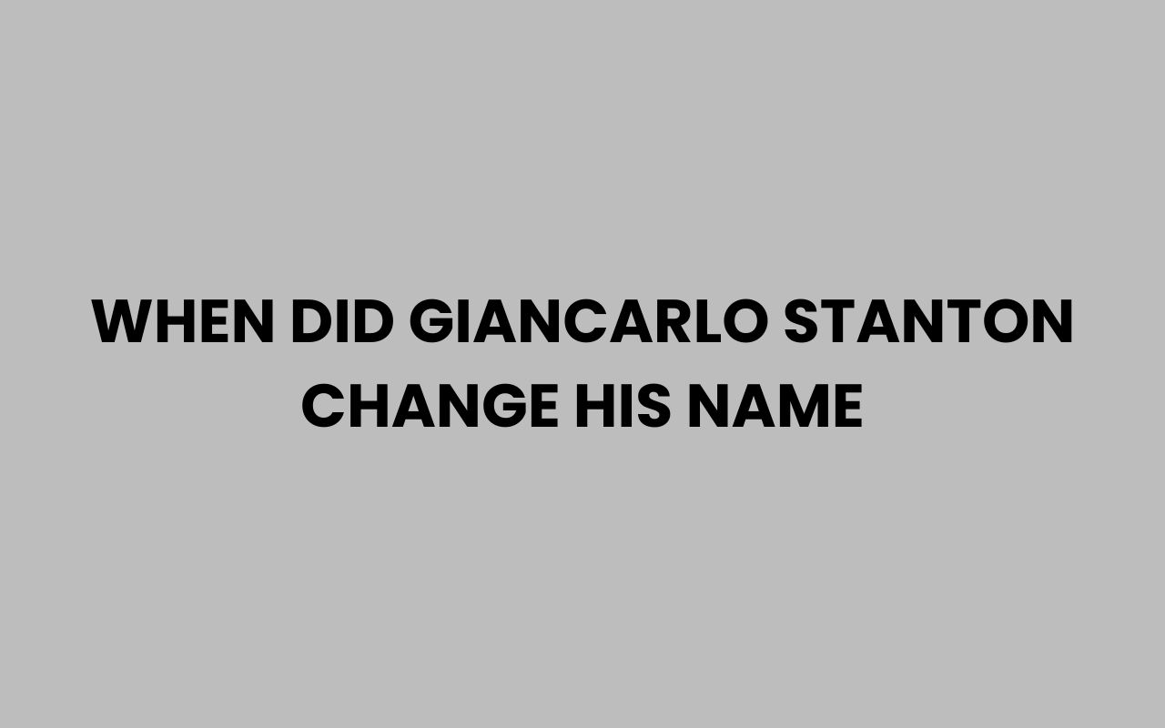 when did giancarlo stanton change his name