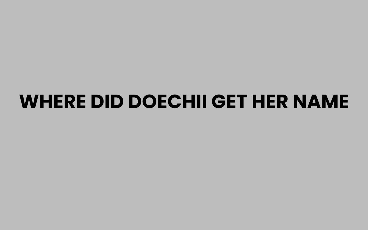 where did doechii get her name