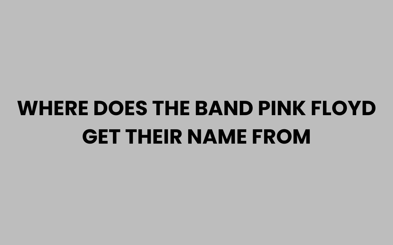where does the band pink floyd get their name from