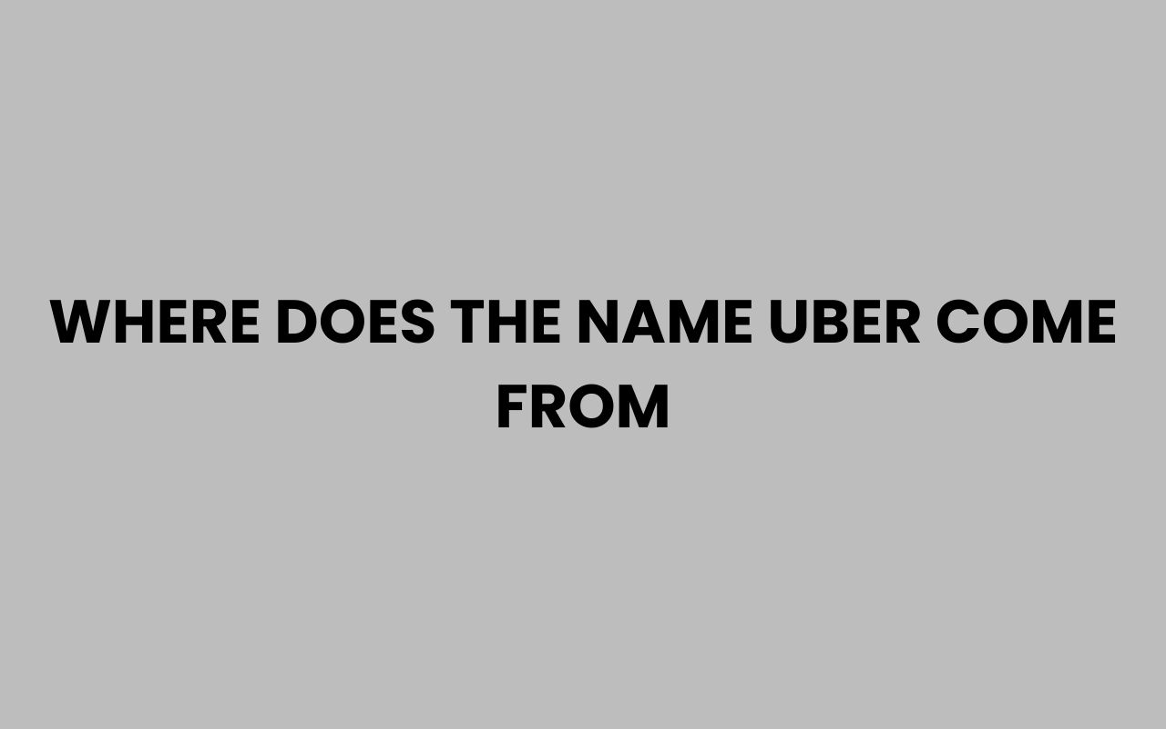 where does the name uber come from