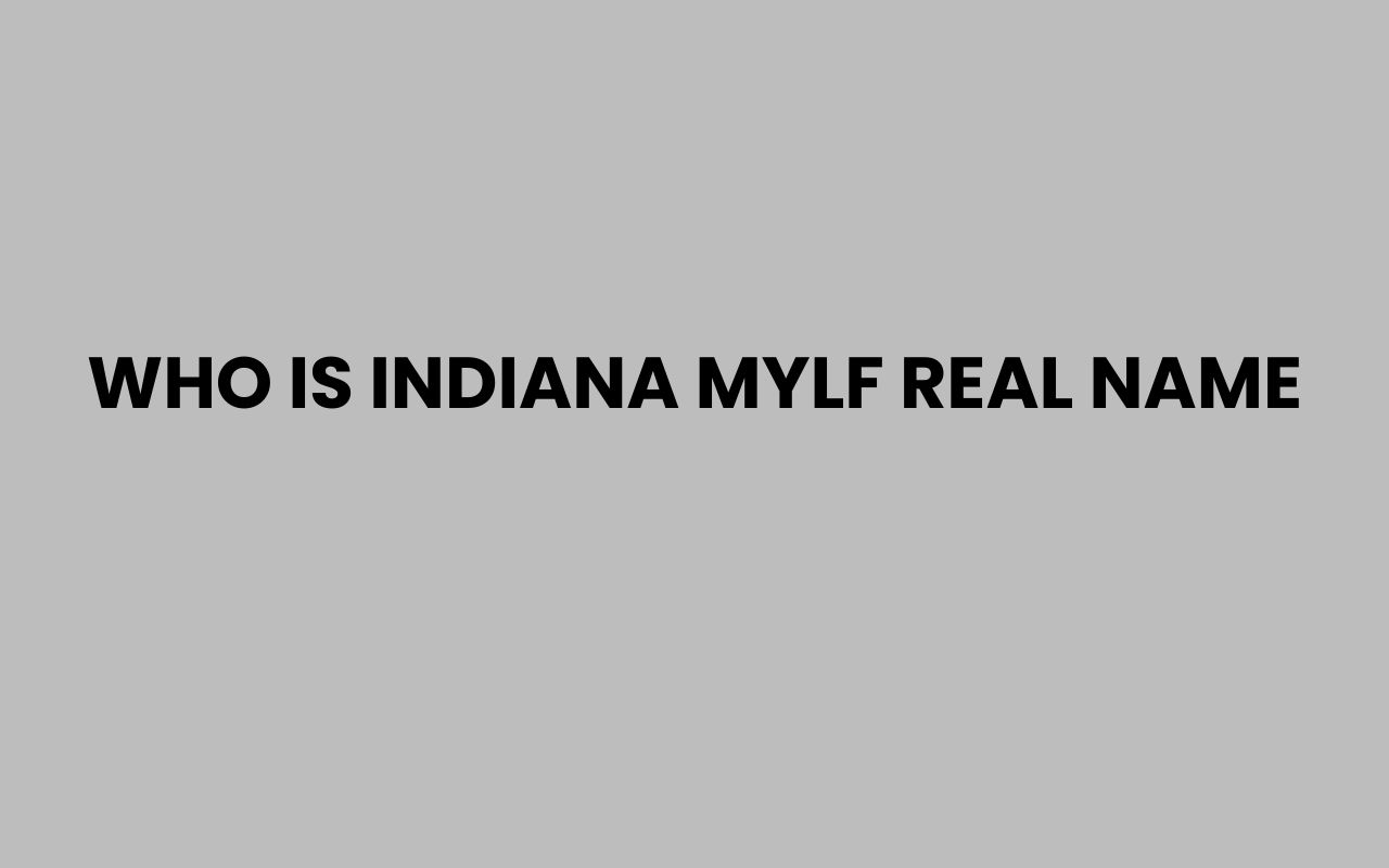 who is indiana mylf real name