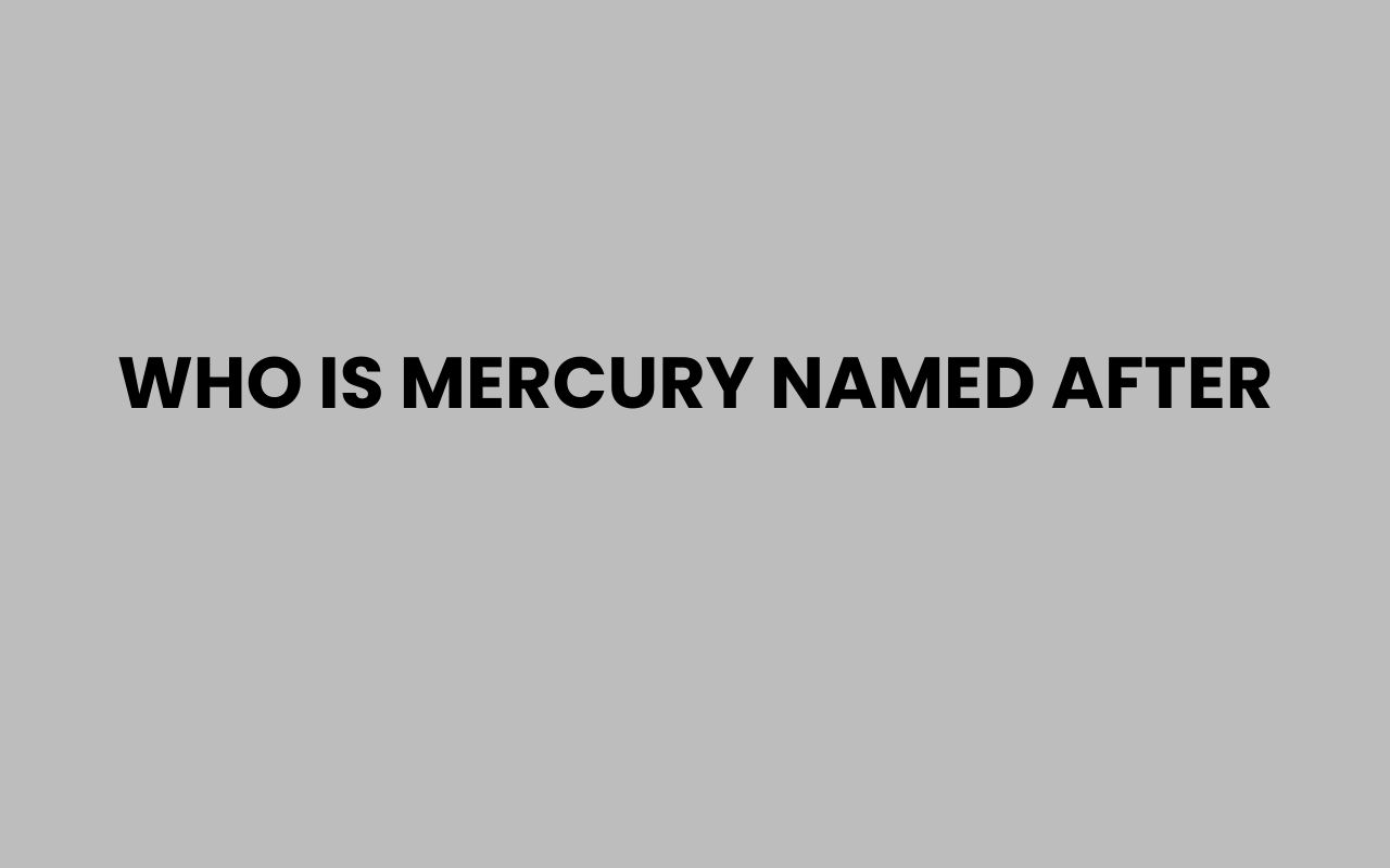 who is mercury named after
