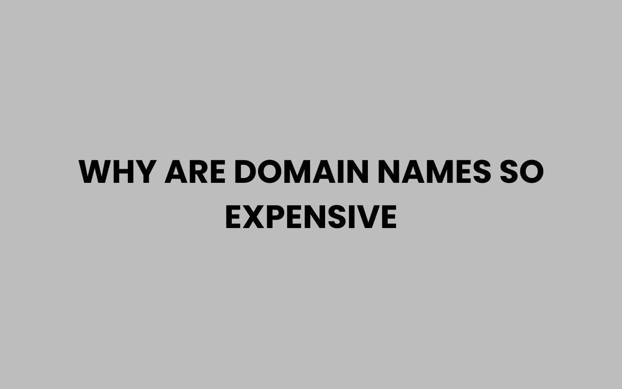 why are domain names so